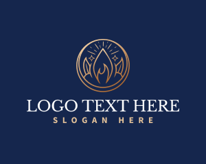 Theraphy - Spiritual Flame Light logo design