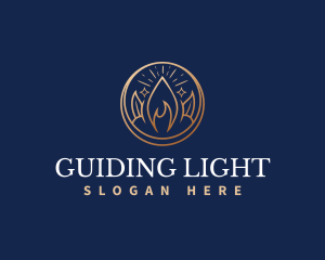 Spiritual Flame Light logo design