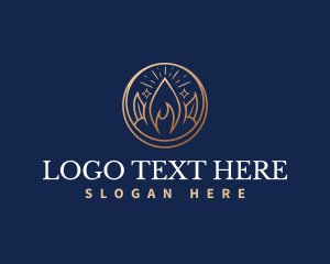 Light - Spiritual Flame Light logo design