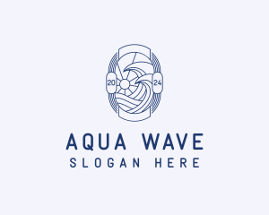 Wave Ocean Coast logo design