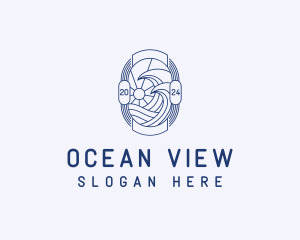 Wave Ocean Coast logo design