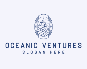 Wave Ocean Coast logo design