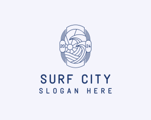 Wave Ocean Coast logo design