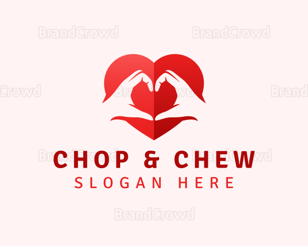 Couple Hand Heart Logo