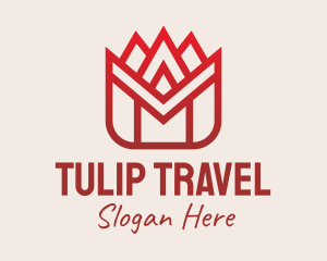 Tulip Flower Garden  logo design