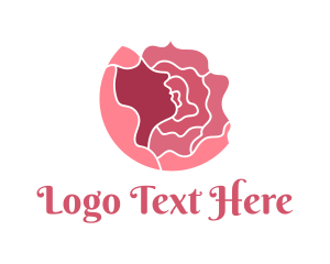 Vlog - Rose Hair Petals logo design