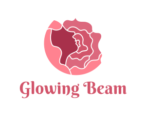 Flower Arrangement - Rose Hair Petals logo design