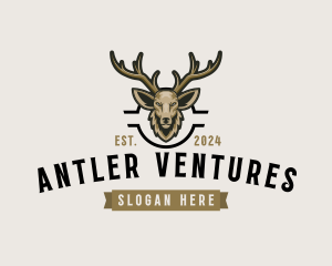 Deer Antler Wildlife logo design