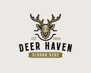 Deer Antler Wildlife logo design