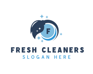 Cleaner Mop Housekeeping logo design