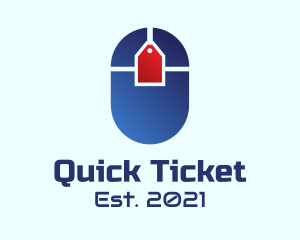 Ticket - Mouse Ticket Coupon logo design