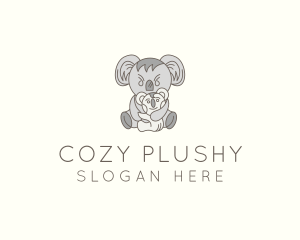 Plushie Koala Daycare logo design