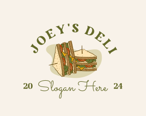 Deli Sandwich Snack logo design