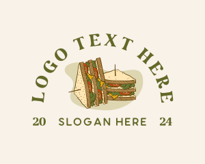 Hub - Deli Sandwich Snack logo design