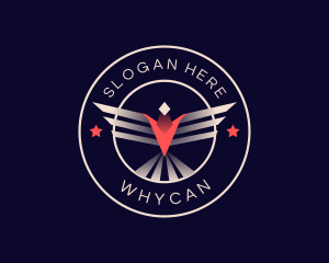 Aviation Wings Eagle Logo