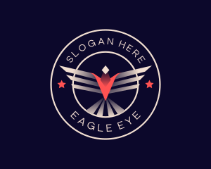 Aviation Wings Eagle logo design