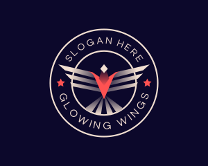 Aviation Wings Eagle logo design