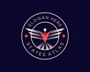 Aviation Wings Eagle logo design