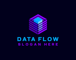 Digital Data Cube logo design