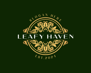 Royal Leaves Foliage logo design