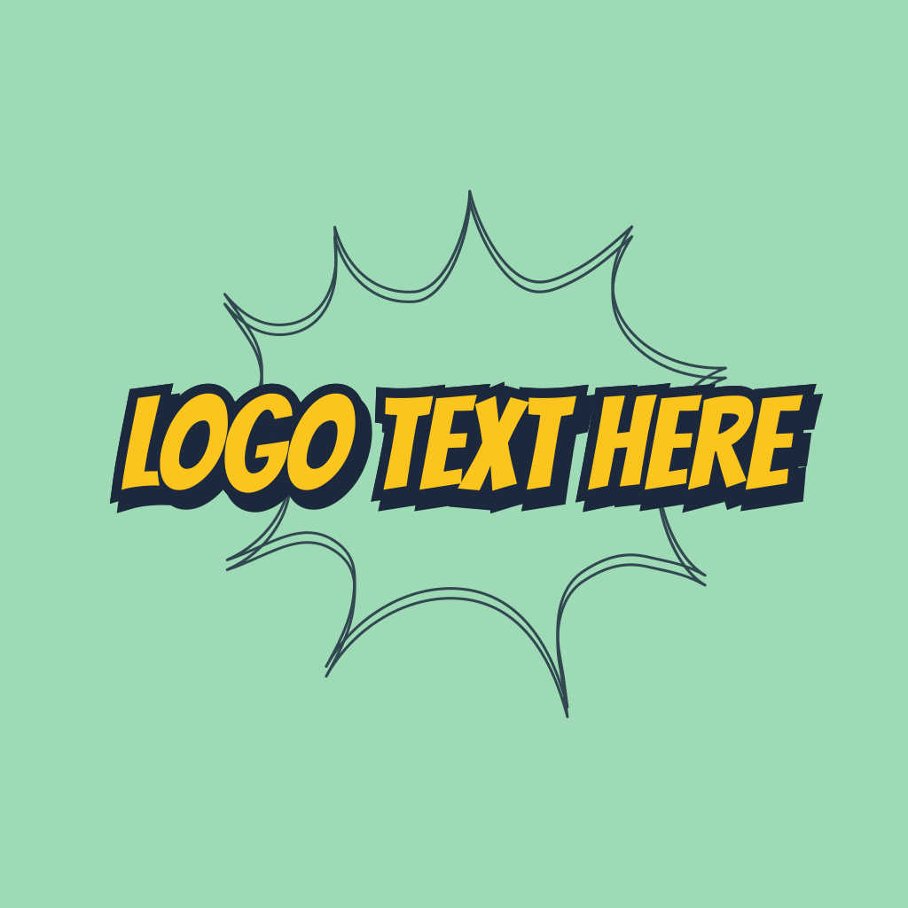 Retro Pop Art Text Logo | BrandCrowd Logo Maker | BrandCrowd