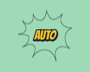 Playful - Retro Pop Art Text logo design
