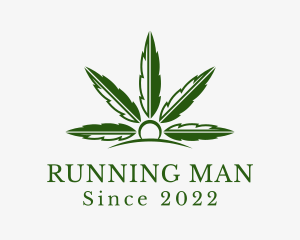 Smoking - Natural Marijuana Plantation logo design