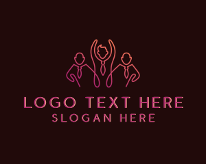 Office Worker - Office Company Employment logo design