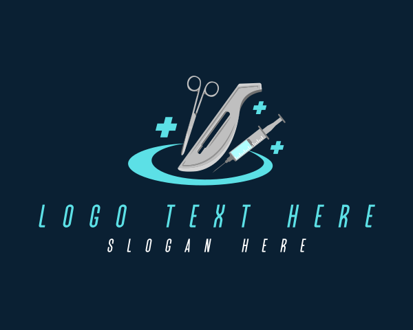 Surgery - Medical Surgery Scalpel logo design