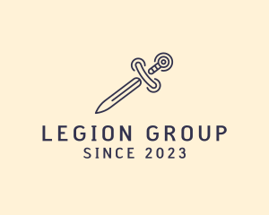 Legion - Medieval Royal Sword logo design