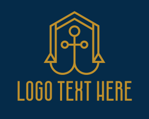 Gold Anchor House  logo design