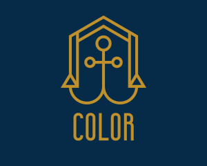 Golden - Gold Anchor House logo design