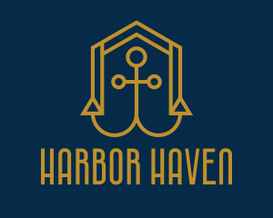 Gold Anchor House  logo design