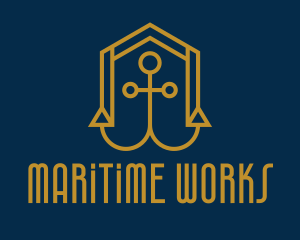 Gold Anchor House  logo design