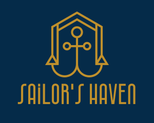 Gold Anchor House  logo design