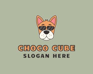 Cool Sunglasses Dog Logo