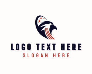 Political - Eagle Patriot American logo design