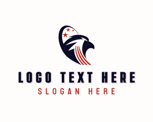 Usa - Eagle Patriot American logo design