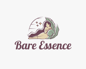 Mystical Nude Woman logo design