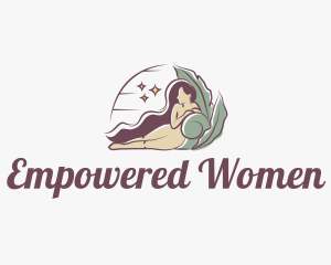 Mystical Nude Woman logo design