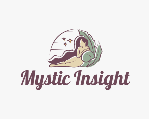 Mystical Nude Woman logo design