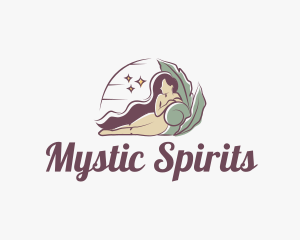 Mystical Nude Woman logo design