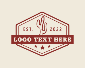 Badge - Western Cactus Signage logo design