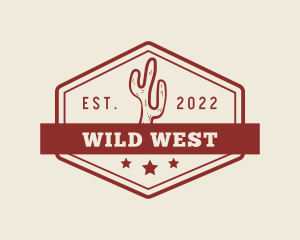 Western - Western Cactus Signage logo design