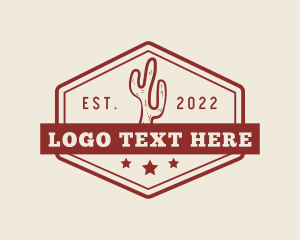Texas - Western Cactus Signage logo design