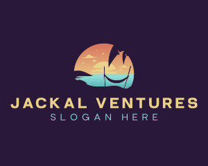 Travel Beach Vacation logo design