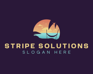 Travel Beach Vacation logo design