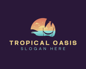 Paradise - Travel Beach Vacation logo design