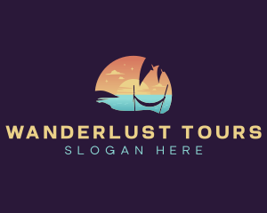 Travel Beach Vacation logo design