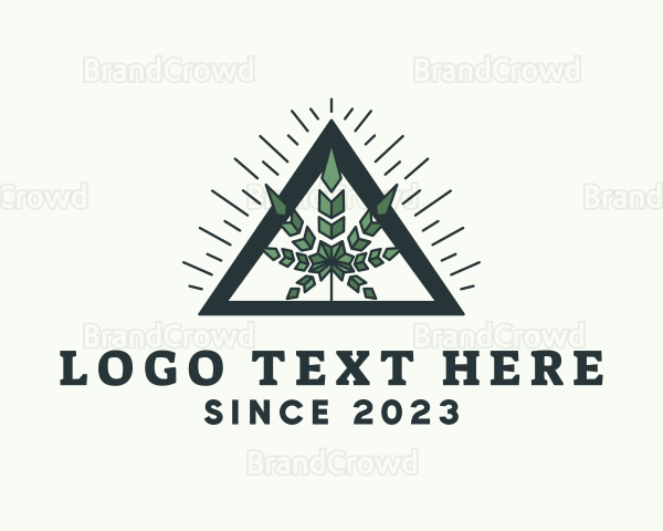 Weed Leaf Herbal Logo